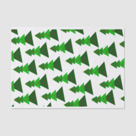 Minimalistisch kerstboompatroon voor de verkuiling tissuepapier