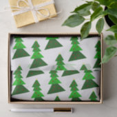 Minimalistisch kerstboompatroon voor de verkuiling tissuepapier (Geschenk)