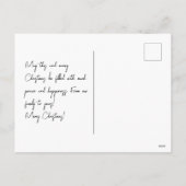 Minimalistisch kerstBriefkaart Feestdagenkaart (Achterkant)