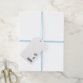 Minimalistisch kerstcadeau Label Cadeaulabel (Met Touw)