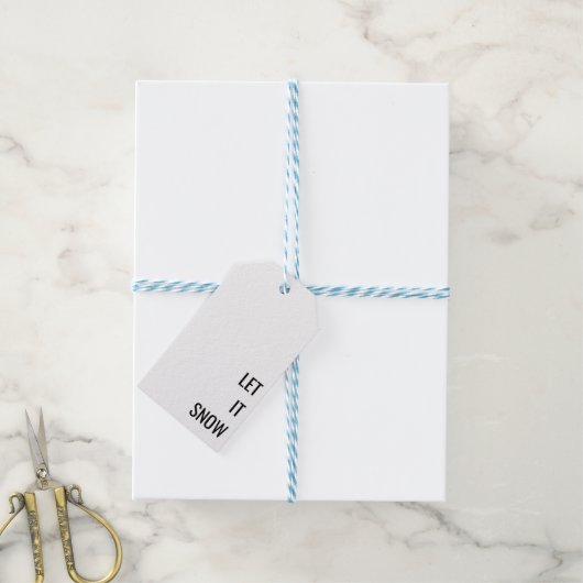 Minimalistisch kerstcadeau Label Cadeaulabel (Met Touw)