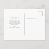 Minimalistisch kerstcadeautje | Sage Green Briefkaart (Achterkant)