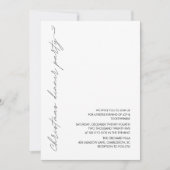 Minimalistisch kerstdiner kaart (Voorkant)