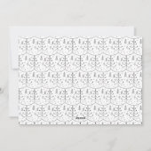 Minimalistisch kerstfeest feestdagenkaart (Achterkant)