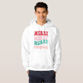 Minimalistisch kerstfeest hoodie (Voorkant volledig)