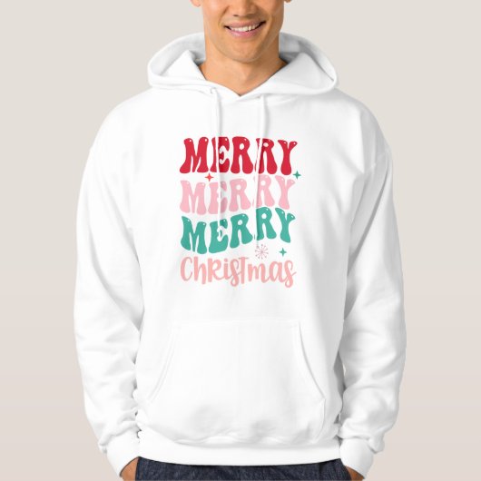 Minimalistisch kerstfeest hoodie (Voorkant)