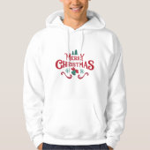 Minimalistisch kerstfeest hoodie (Voorkant)
