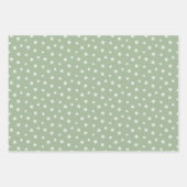 Minimalistisch Kerstfeest in Roze & Groen Inpakpapier Vel (Voorkant 2)