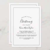 Minimalistisch kerstfeest kaart (Voorkant / Achterkant)