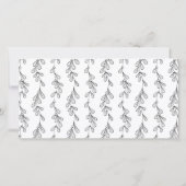 Minimalistisch kerstfeest met Mistletoe Merry Bedankkaart (Achterkant)