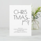 Minimalistisch kerstfeest | Moderne bijeenkomst Feestdagenkaart (Staand voorkant)