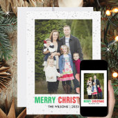 Minimalistisch Kerstfeest | Moderne elegante chiqu Feestdagenkaart