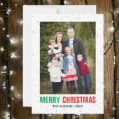 Minimalistisch Kerstfeest | Moderne elegante chiqu Feestdagenkaart