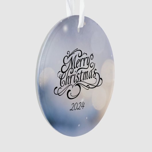 Minimalistisch kerstfeest ornament (voorkant)