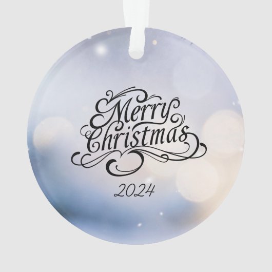 Minimalistisch kerstfeest ornament (achterkant)