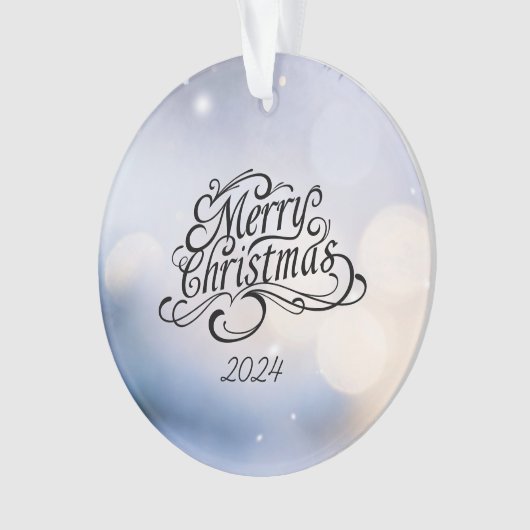 Minimalistisch kerstfeest ornament (voorkant)