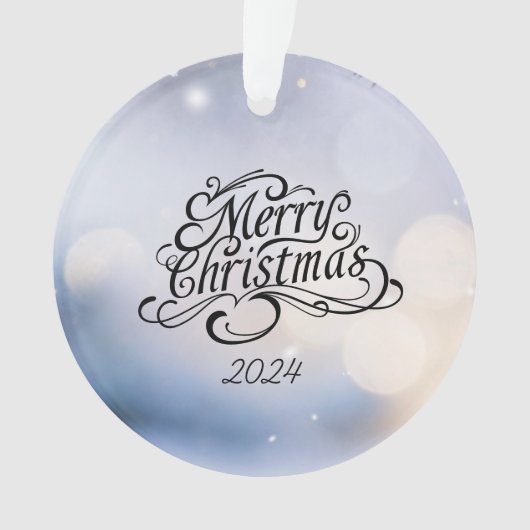 Minimalistisch kerstfeest ornament (voorkant)