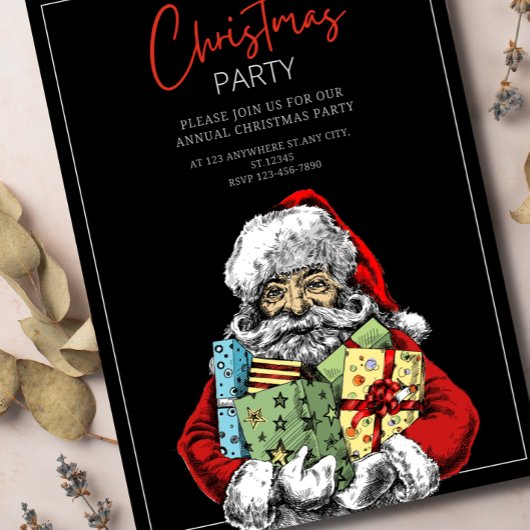 Minimalistisch Kerstfeest Uitnodigen, Kerstmis Kaart