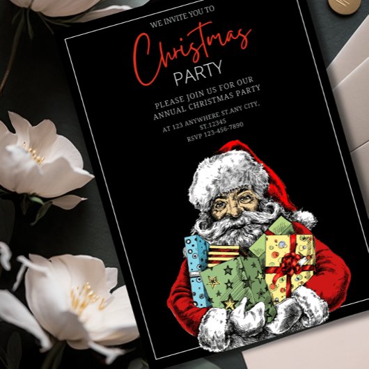 Minimalistisch Kerstfeest Uitnodigen, Kerstmis Kaart