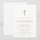 Minimalistisch kerstfeest Uitnodiging (Voorkant / Achterkant)