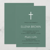 Minimalistisch kerstfeest Uitnodiging (Voorkant / Achterkant)