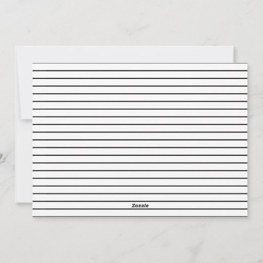 Minimalistisch kersthandschrift zwart wit feestdagenkaart (Achterkant)