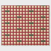 Minimalistisch kerstinpakpapier cadeaupapier (Vlak)