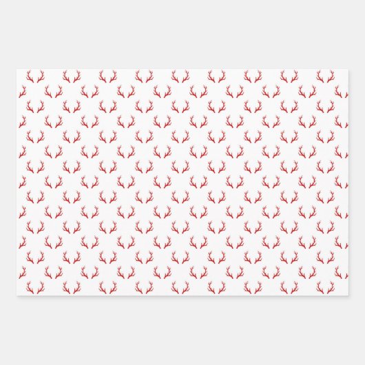 Minimalistisch kerstinpakpapier trio inpakpapier vel (Voorkant 3)