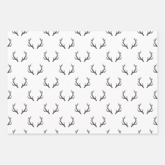 Minimalistisch kerstinpakpapier trio inpakpapier vel (Voorkant 2)