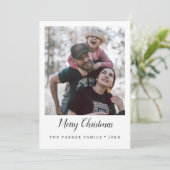 Minimalistisch kerstjaar in Review portret Kaart (Staand voorkant)