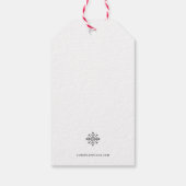 Minimalistisch kerstkalligrafietoestel Label Cadeaulabel (Achterkant)