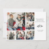 Minimalistisch Kerstmis met Fotokaart Kaart (Achterkant)