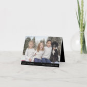 Minimalistisch Kerstmis Modern Familieportret Eenv Feestdagen Kaart (Voorkant)