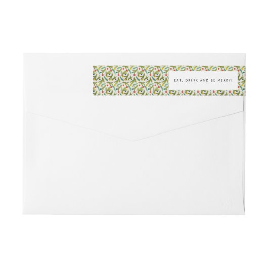 Minimalistisch kerstpatroon (Achterkant)