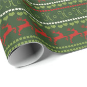 Minimalistisch kerstpatroon - Sneeuwvlokken, Herte Cadeaupapier (Rol Hoek)