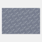 Minimalistisch kerstscript inpakpapier vel (Voorkant 2)