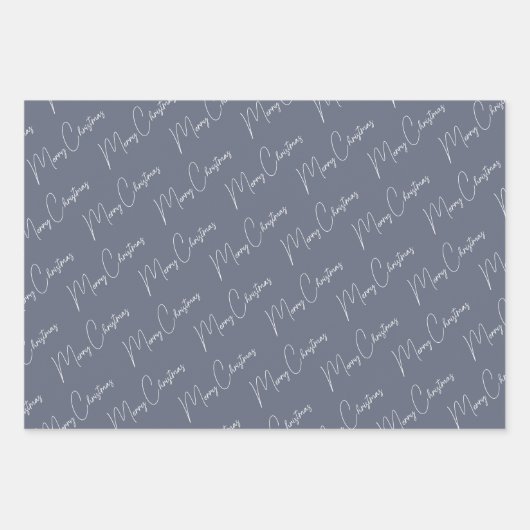 Minimalistisch kerstscript inpakpapier vel (Voorkant 2)