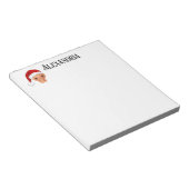 Minimalistisch kerstthema persoonlijk huis Kantoor Notitieblok (Schuin)