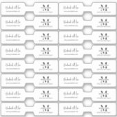 Minimalistisch Ketting Jewerly Foldover Barbell La Sticker (Voorkant)