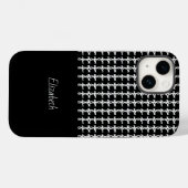 minimalistisch kettingpatroon Case-Mate iPhone case (Achterkant (horizontaal))