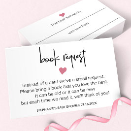 Minimalistisch keukenboekje voor Baby Girl Notitiekaartje