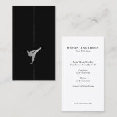 Minimalistisch kickboxen - Visitekaartje voor vech (Voorkant / Achterkant)