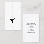 Minimalistisch kickboxen - Visitekaartje voor vech (Voorkant / Achterkant)