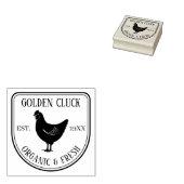 Minimalistisch kippen ei rubberstempel (Gestempeld)