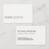 minimalistisch Klassic Professional Modern Elegant Visitekaartje (Voorkant / Achterkant)