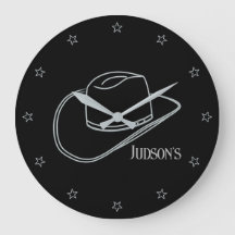 Minimalistisch klassiek Cowboy LG. Wandklok