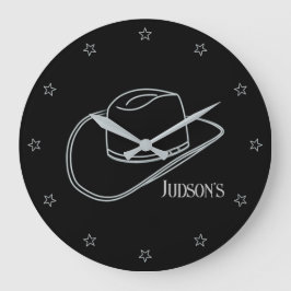 Minimalistisch klassiek Cowboy LG. Wandklok