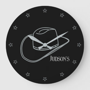 Minimalistisch klassiek Cowboy LG. Wandklok
