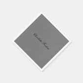 Minimalistisch klassiek handschrift script naam gr servet (Hoek)