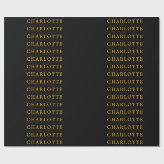 Minimalistisch Klassiek Professioneel Goud Kleur Z Cadeaupapier (Vlak)